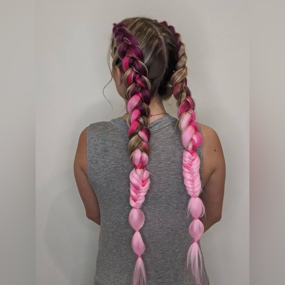 Insert Name Here - Cotton Candy Fairy Floss Hair Extensions